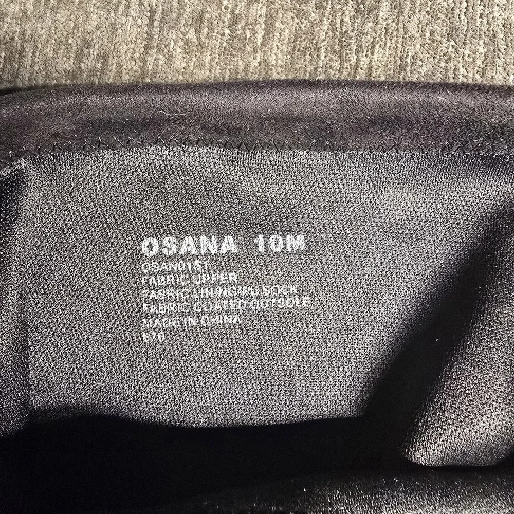 Osana Womens Black Faux‎ Suede Over The Knee Block Heel Boots OSAN01S1 Size 10M